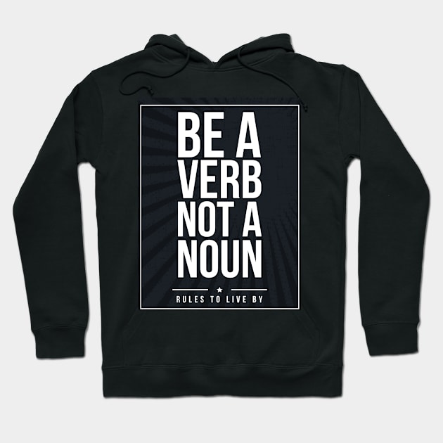 Rules to live by quote Subway style (white text on black) Hoodie by Dpe1974